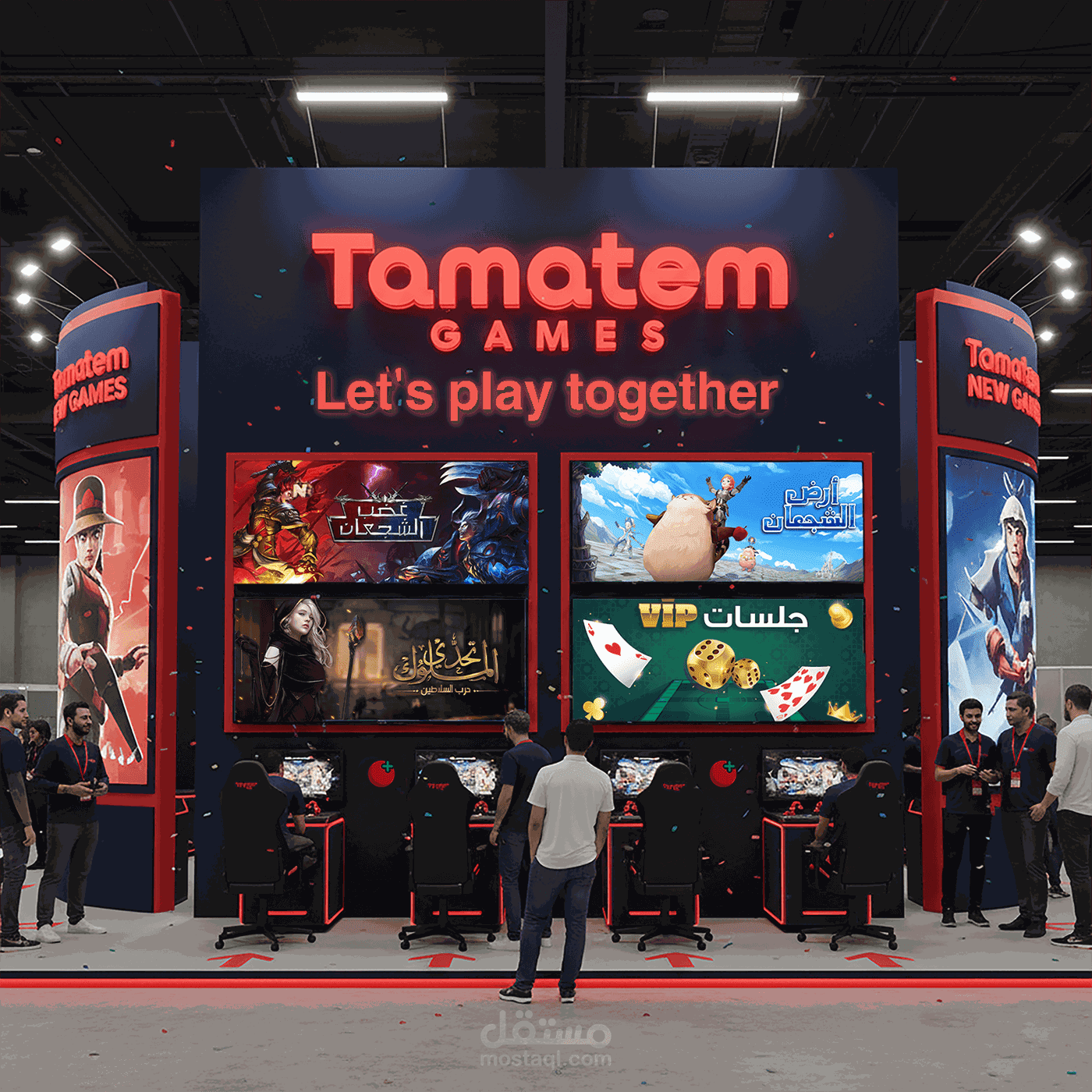 Tamatem Games – Booth Branding Concept
