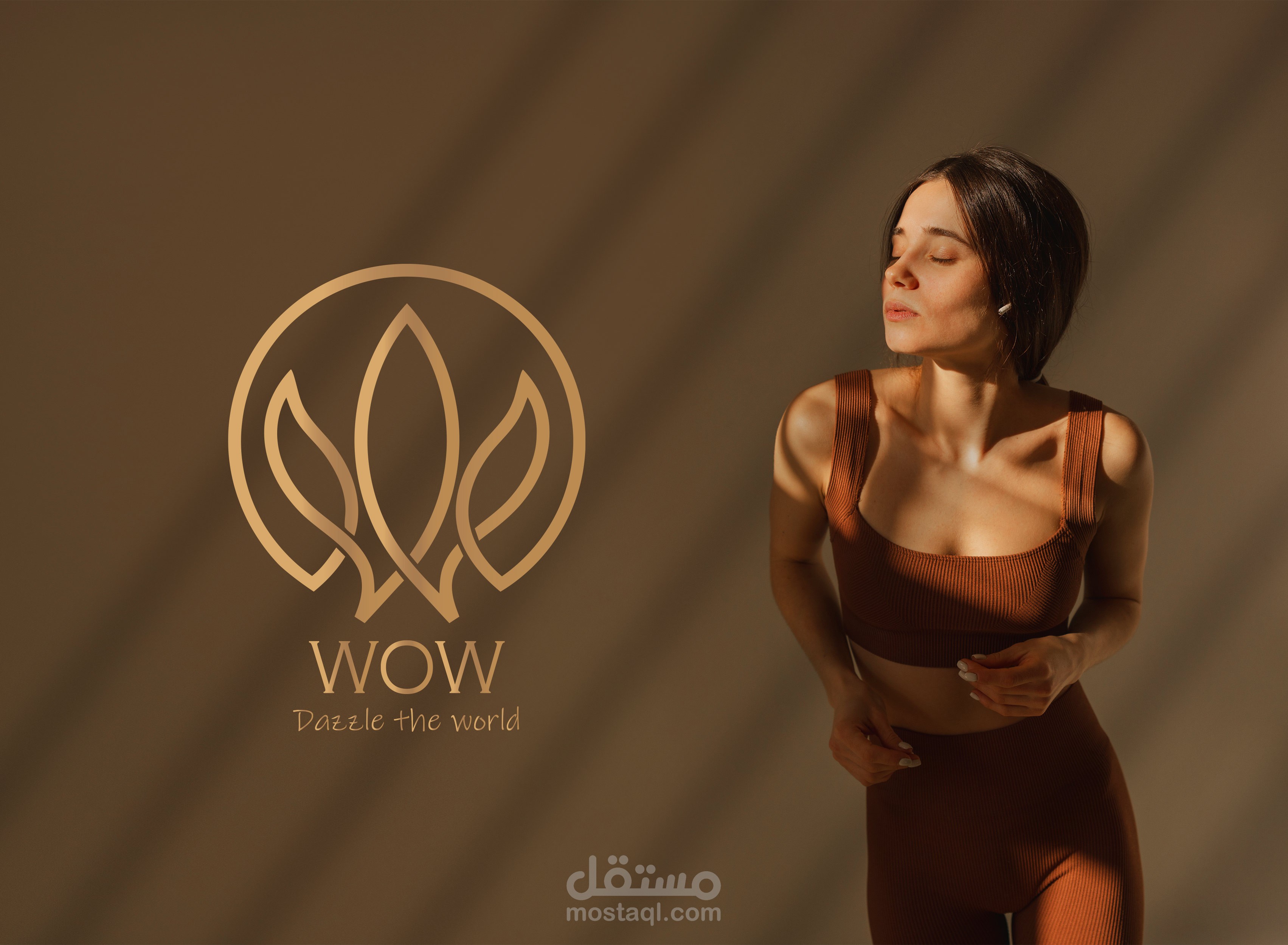 هوية بصرية لبراند ازياء brand identity WOW Fashion