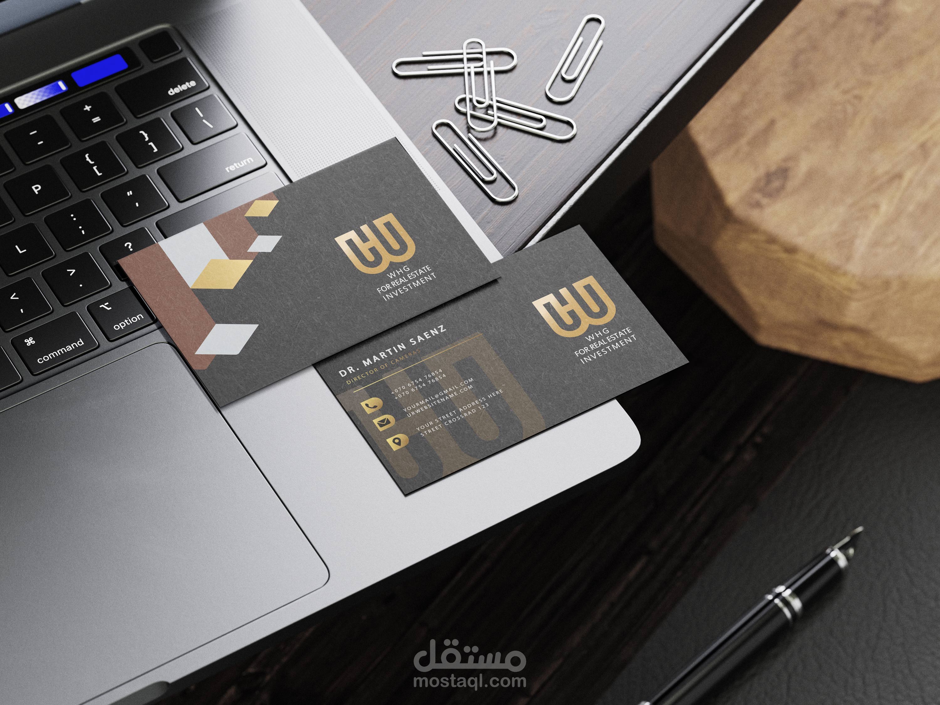 تصميم مبتكر ومتميز لبطاقة عمل