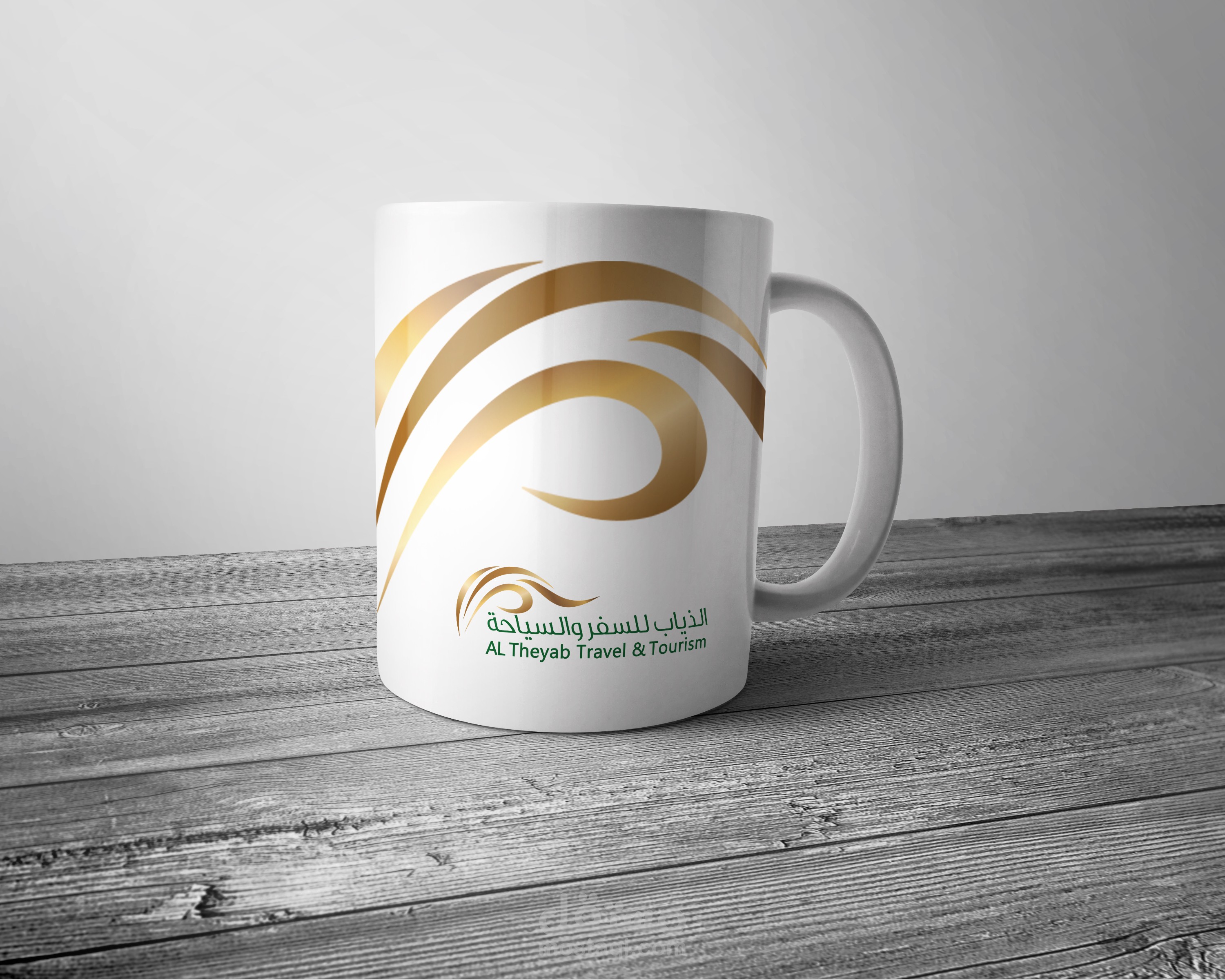 تصميم هوية الذياب للسفر والسياحة