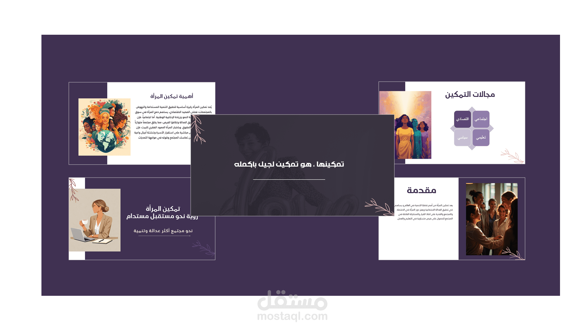 تصميم عروض تقديمية (PowerPoint) احترافية لرواد الأعمال والشركات (Minimalist & Modern)
