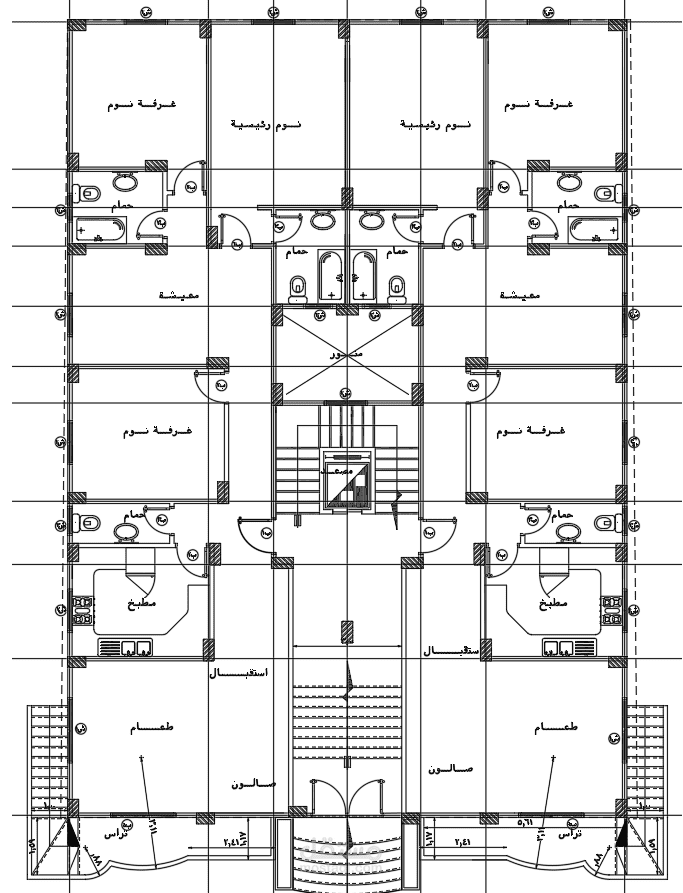 تصميم مبني سكني
