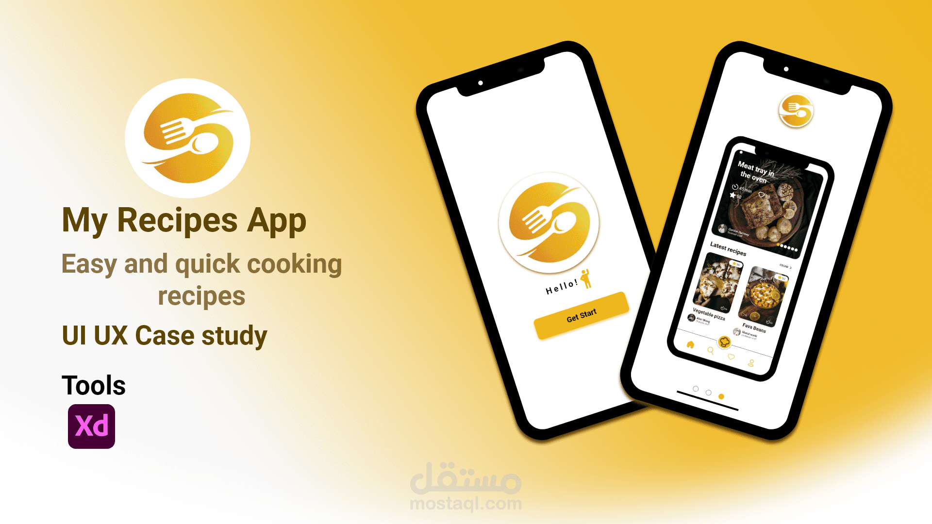 Design a food recipes application