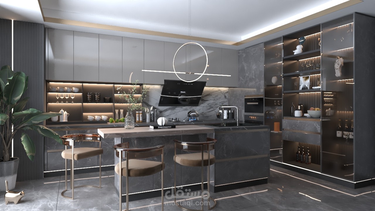 مطبخ مودرين نمط حديث