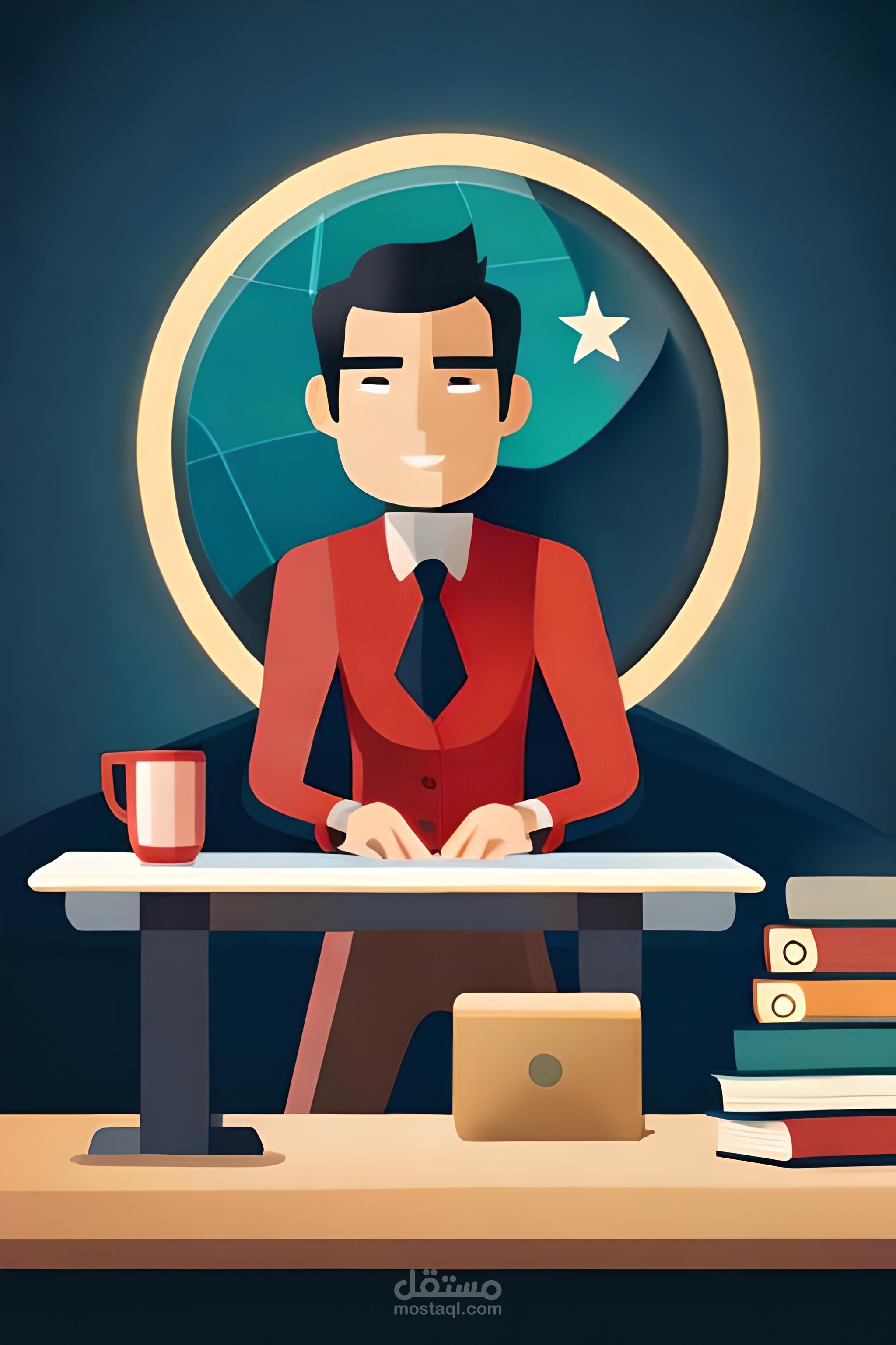 YouTube logo, a person sitting at a table working with pc