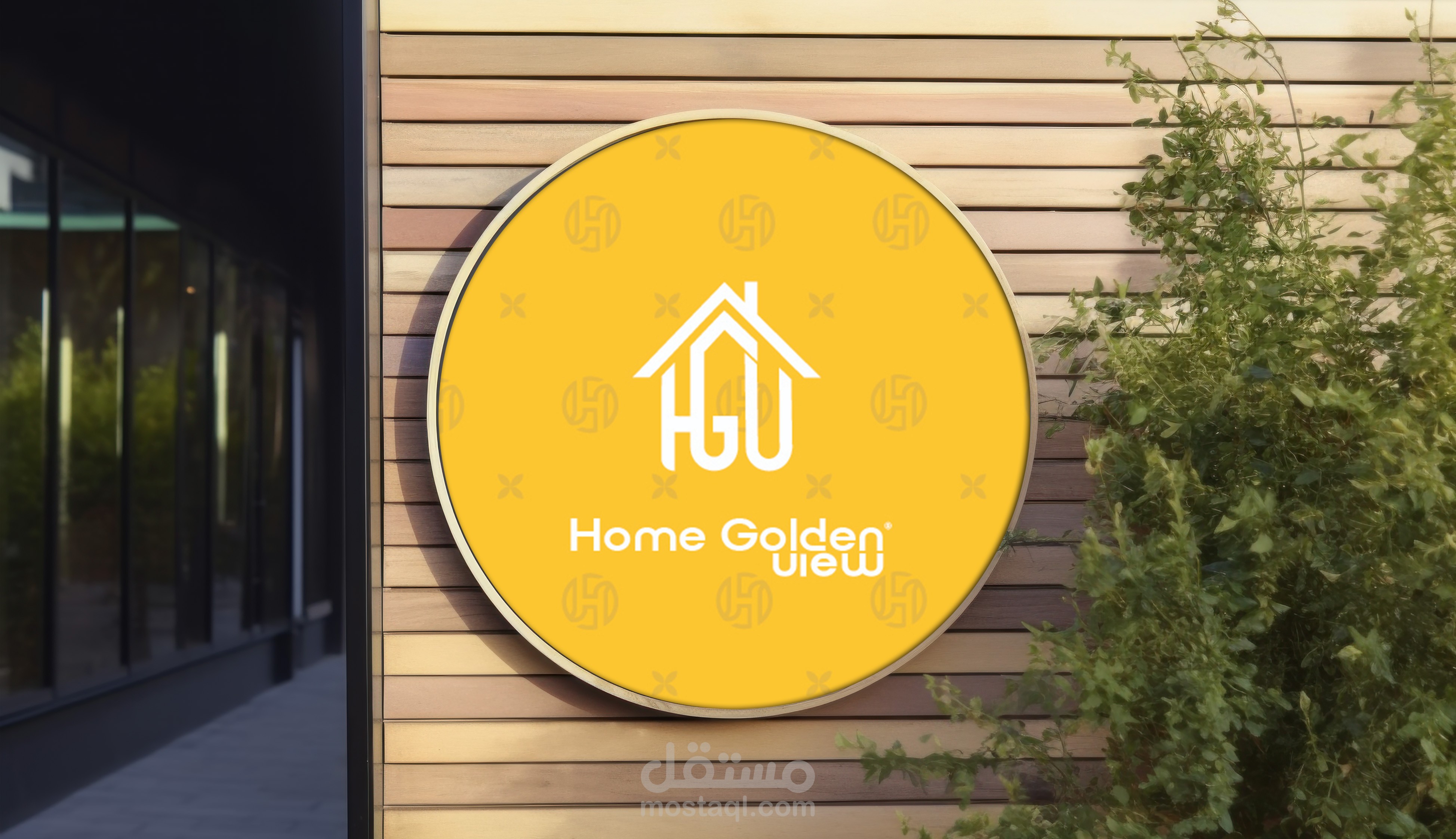 هوية بصرية للشركة Home golden view