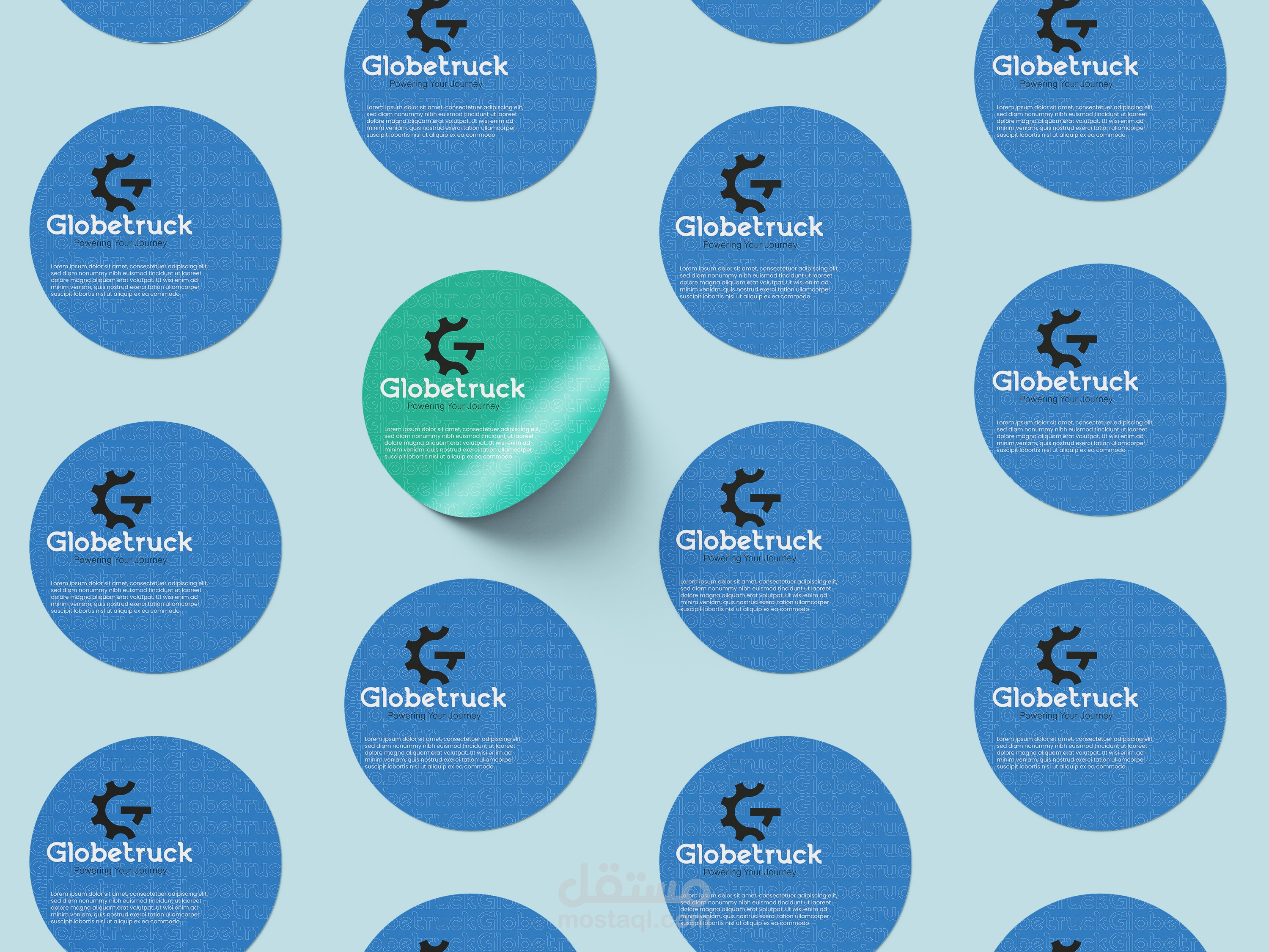 إعادة تصميم شعار للشركة rebranding for globale truck للشاحنات و الأليات الثقيلة