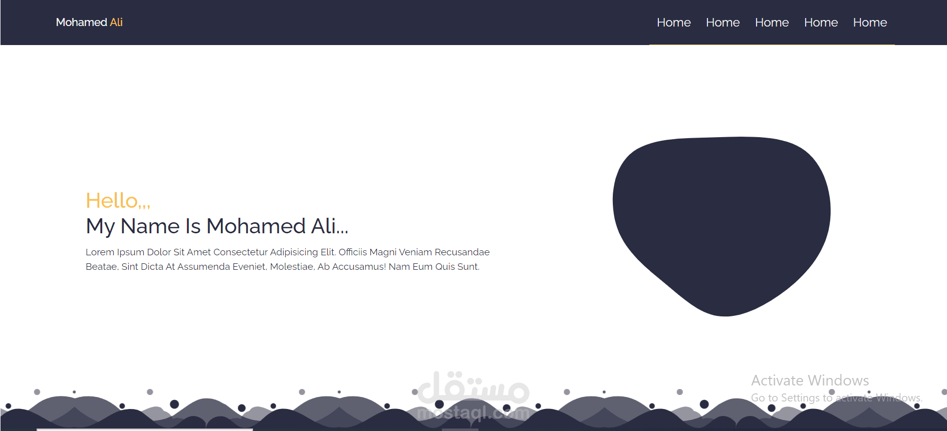 web site by Html , Css and Js