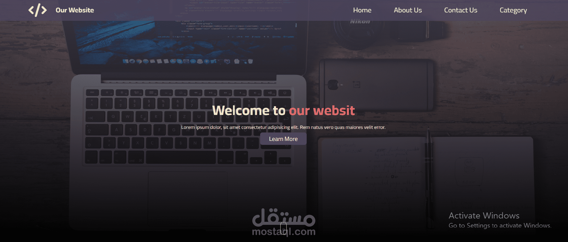 web site by Html , Css and Js