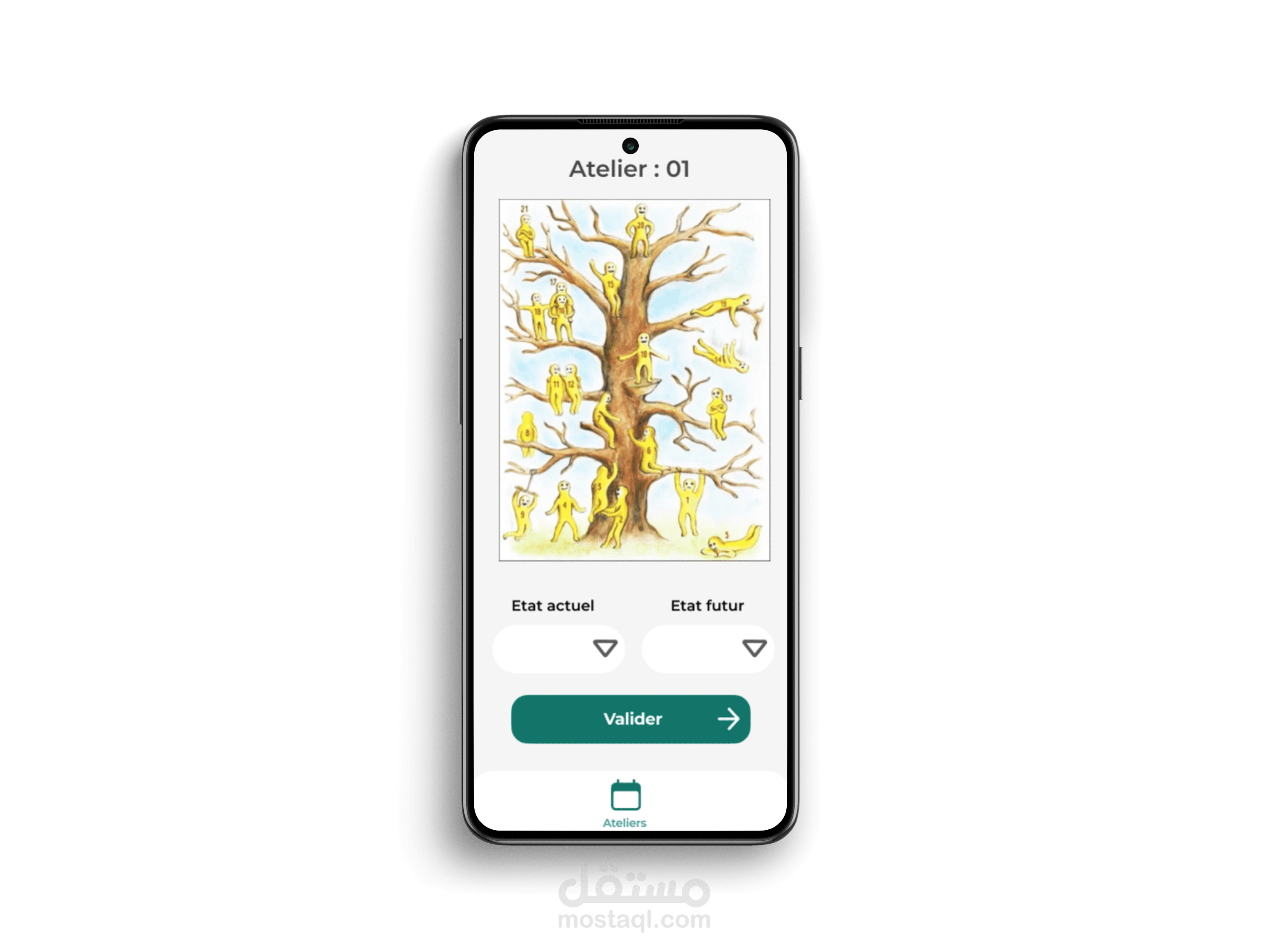 BlobTree ui design and developement of application