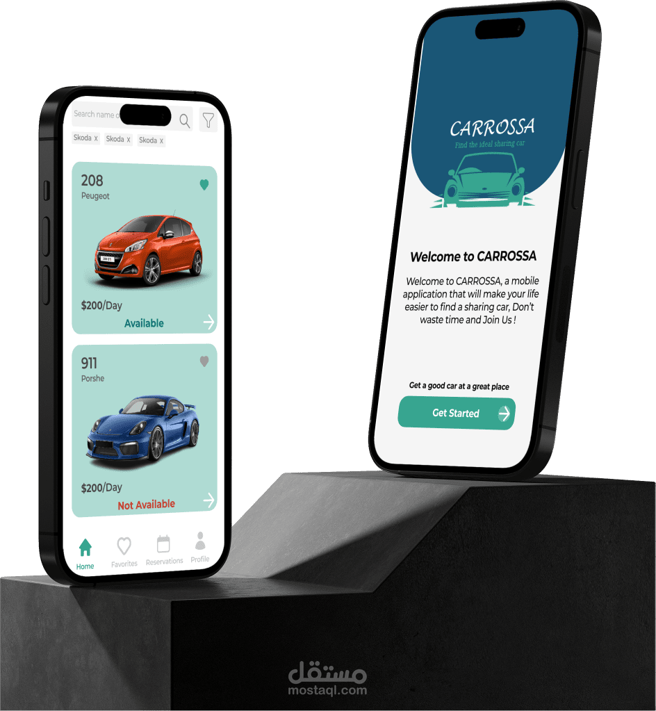 Carrossa ui design and developement of application