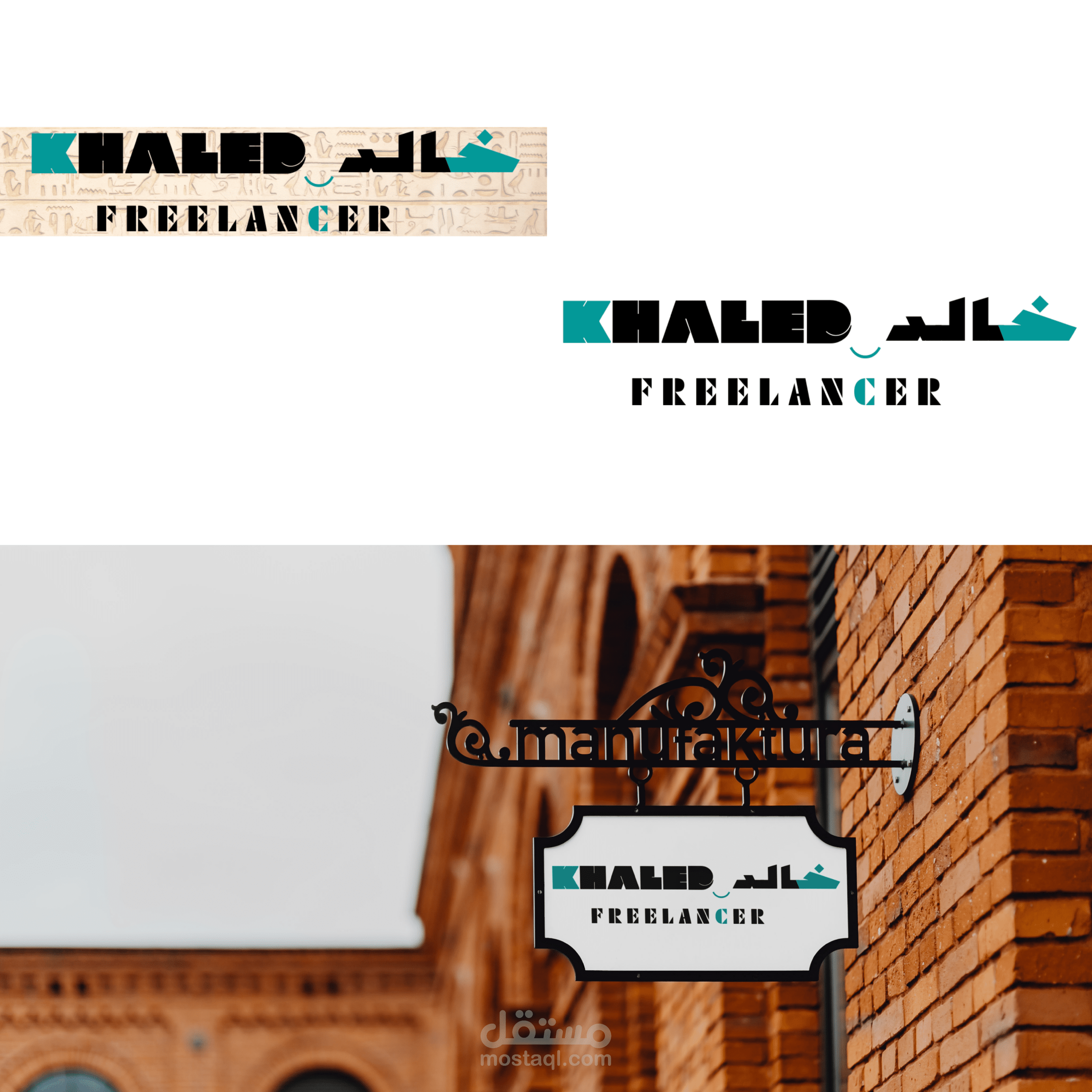 تصميم شعار - نصي Typographic