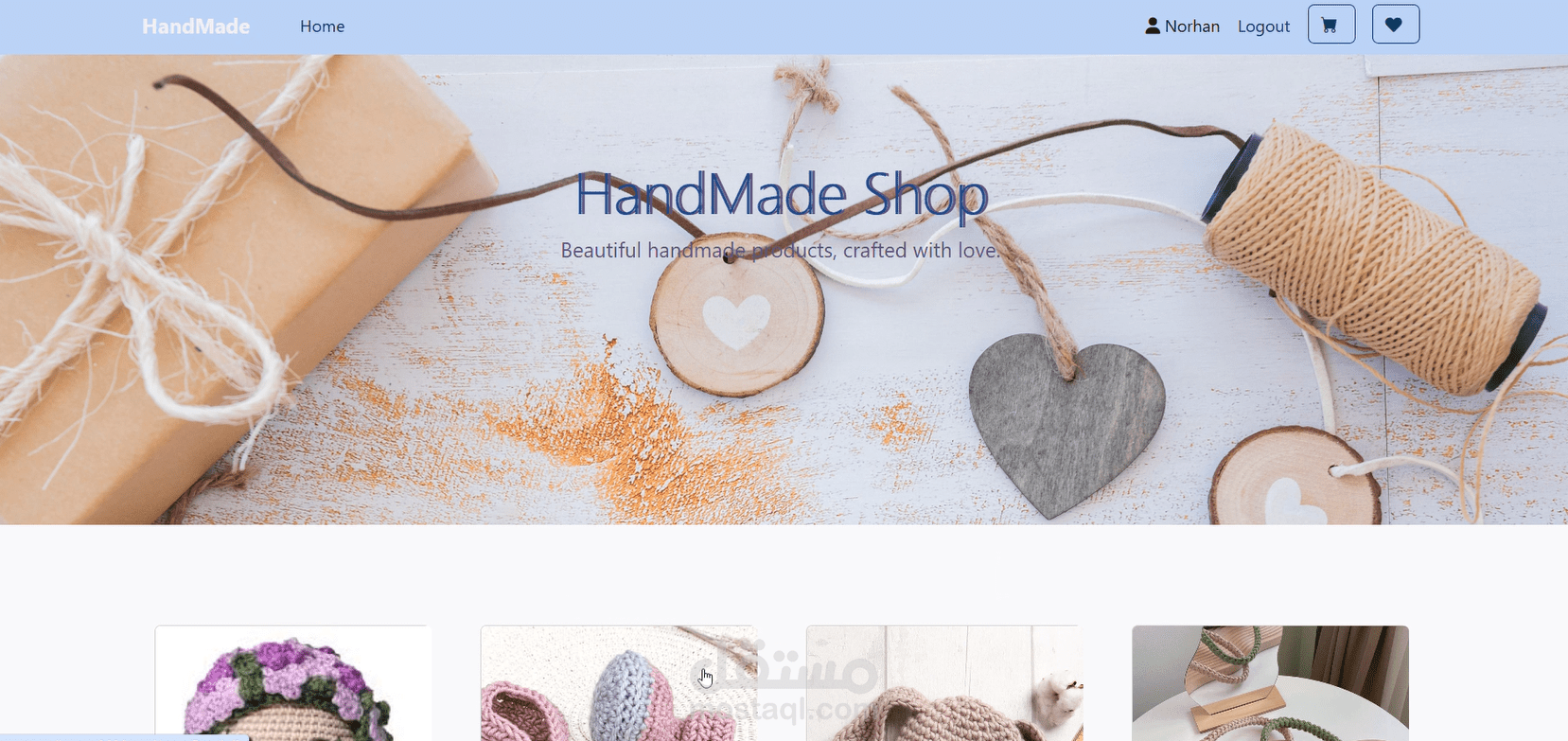 HandMade Ecommerce WebSite