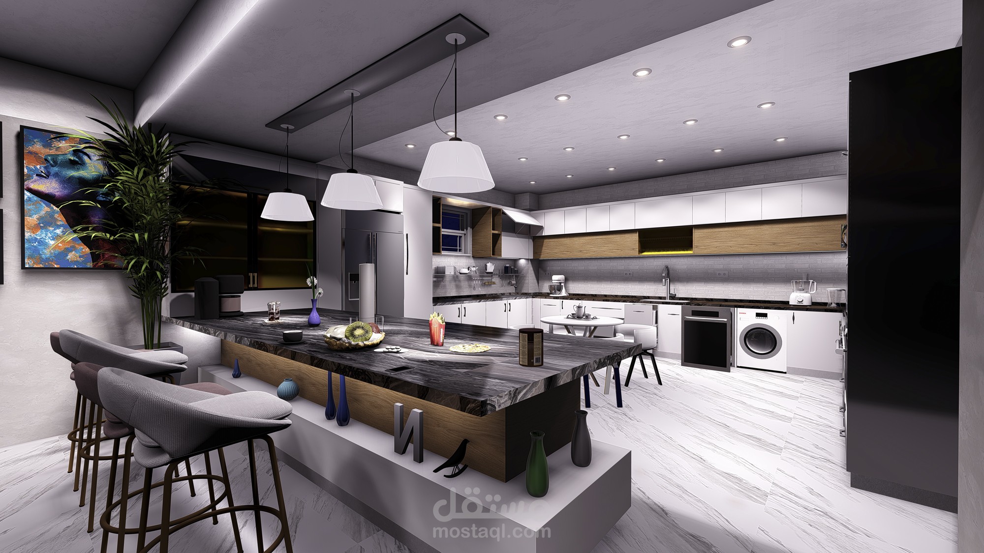 Modern American kitchen