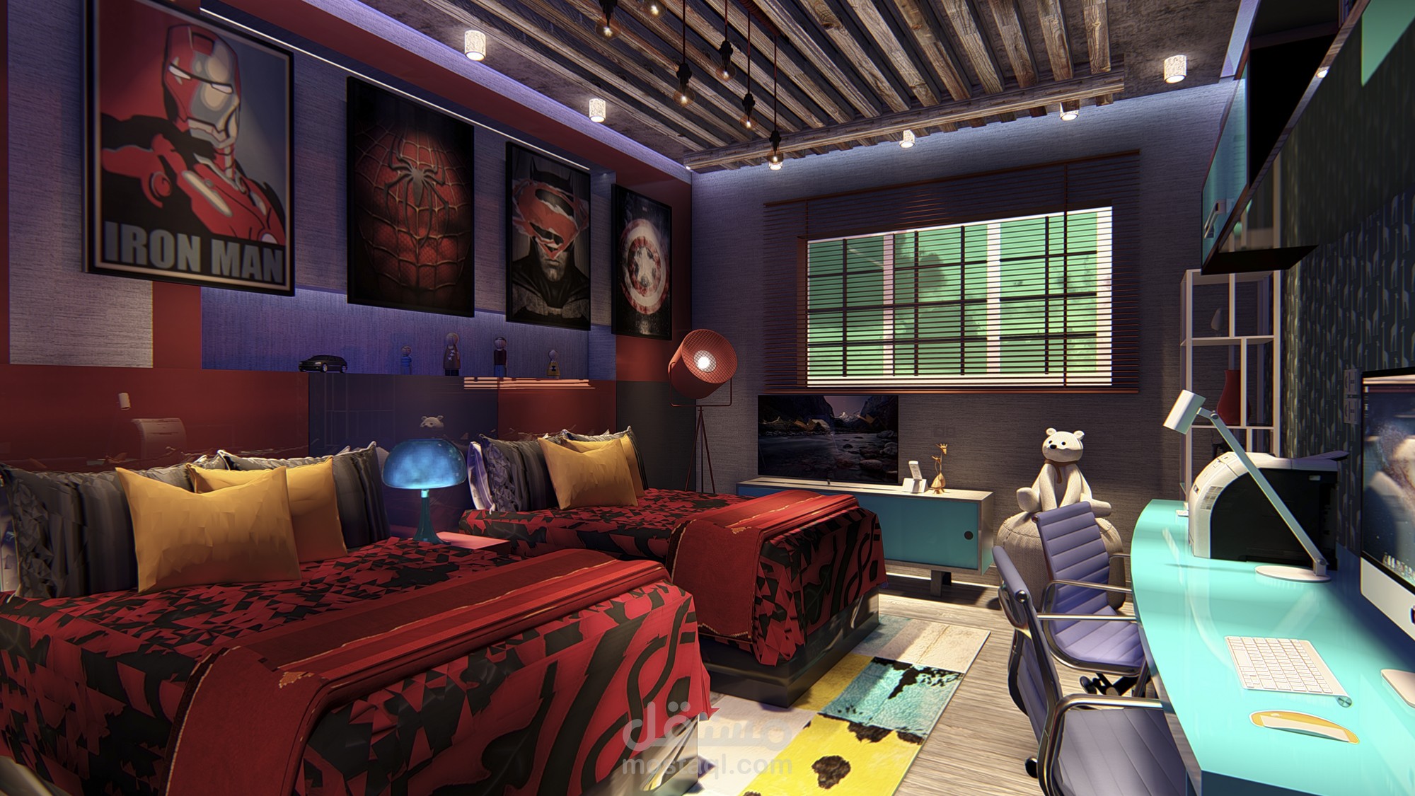 3d design for boys bedroom