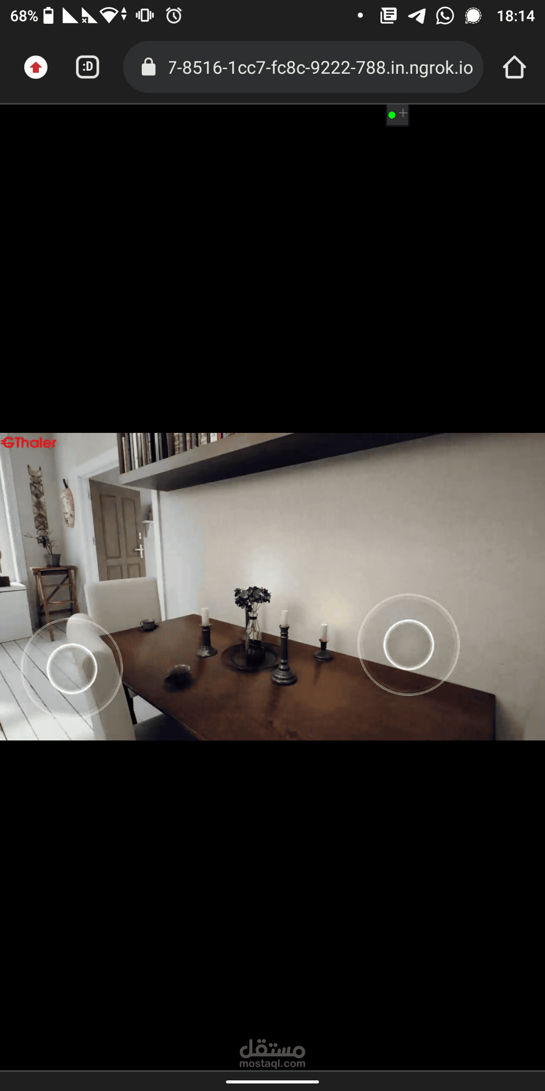 Web hosting 3d scene