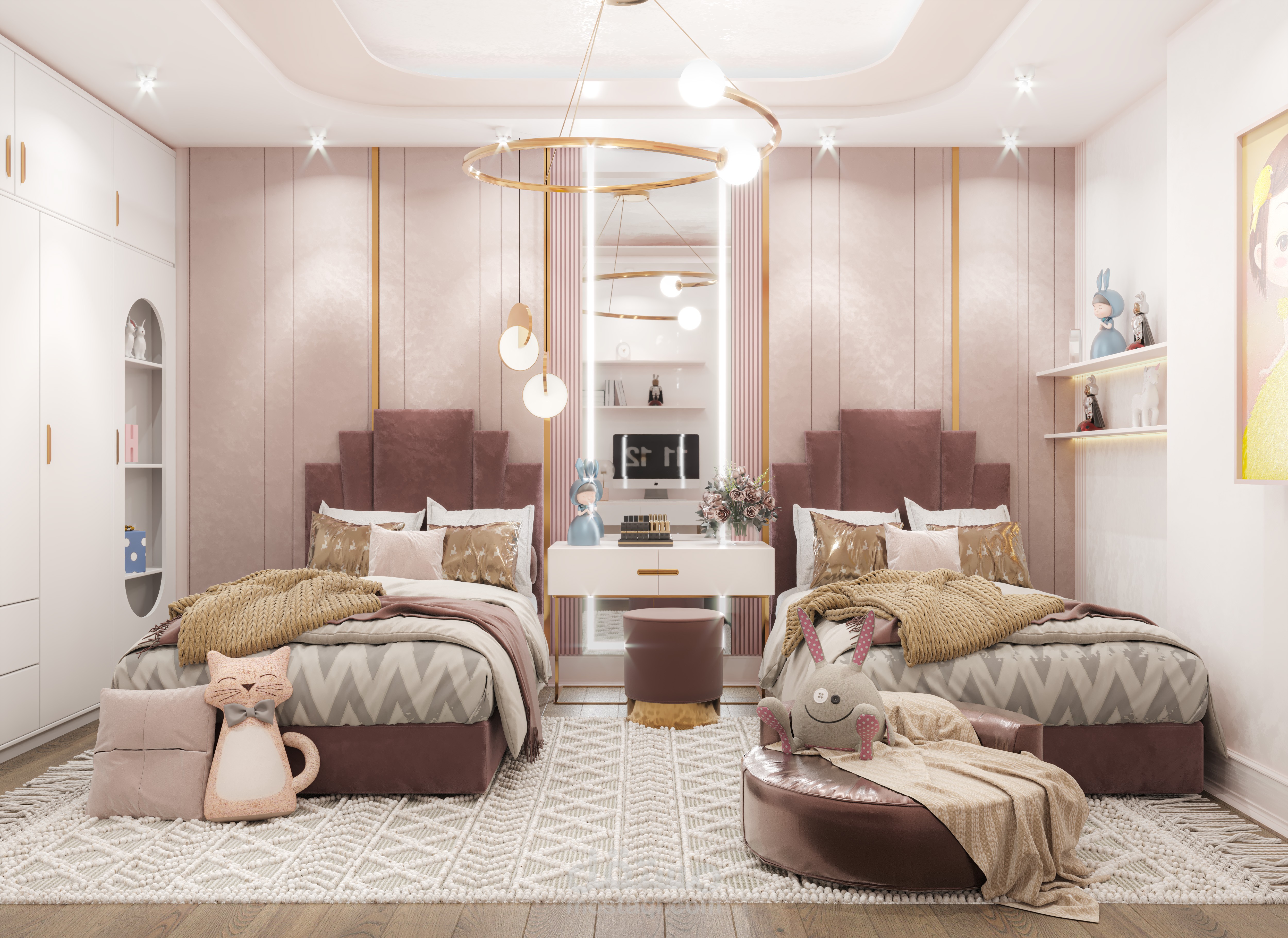 تصميم غرفه بنات اطفال