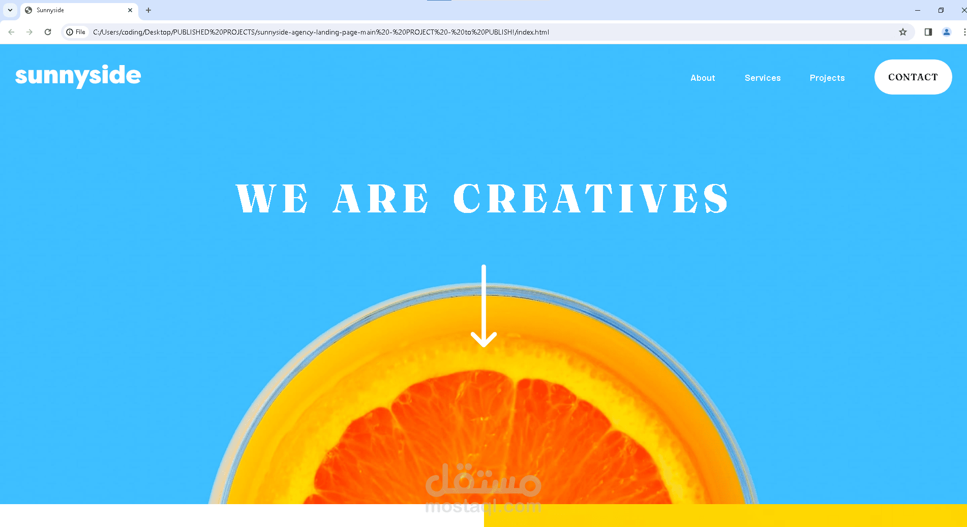 عمل صفحة هبوط (Landing Page) لشركة تسويقية