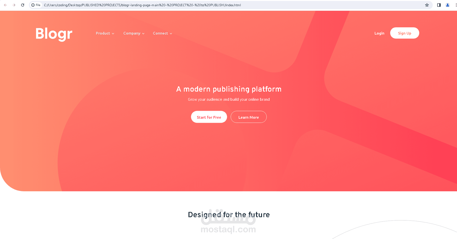 عمل صفحة هبوط (Landing Page) لصفحة تسويق أونلاين