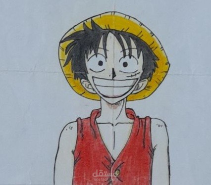 رسمة أنمي لشخصية لوفي
