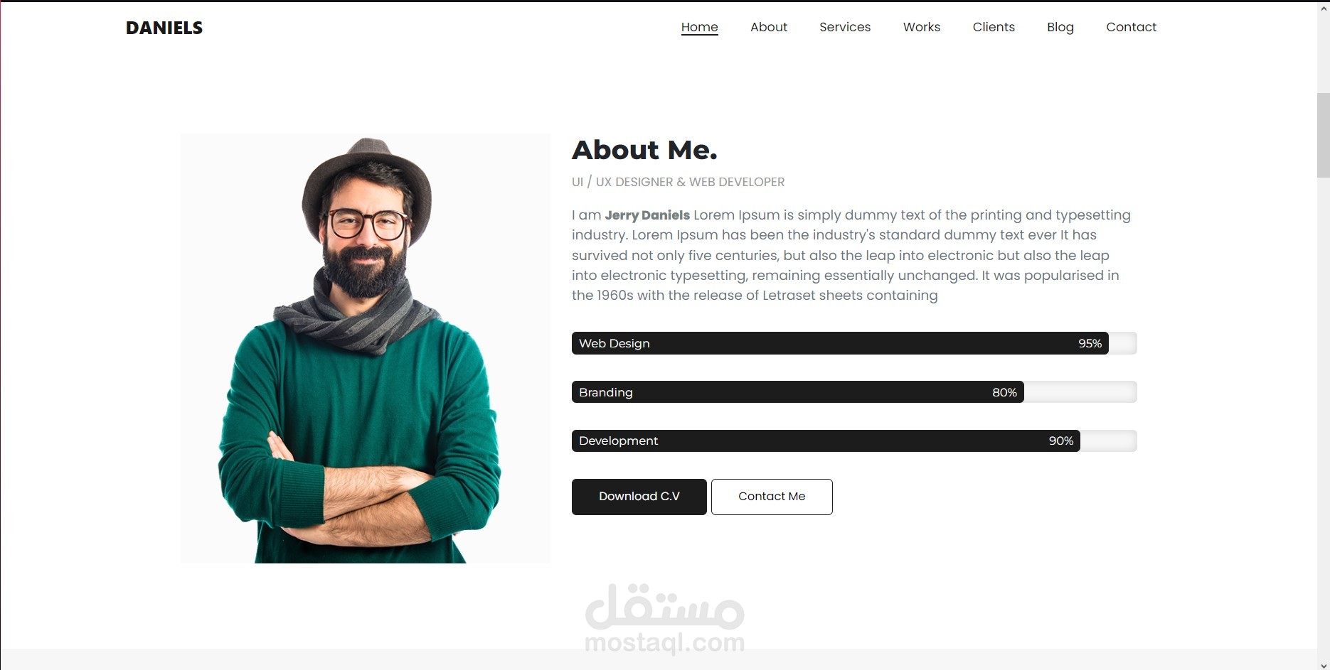 demo for personal portfolio