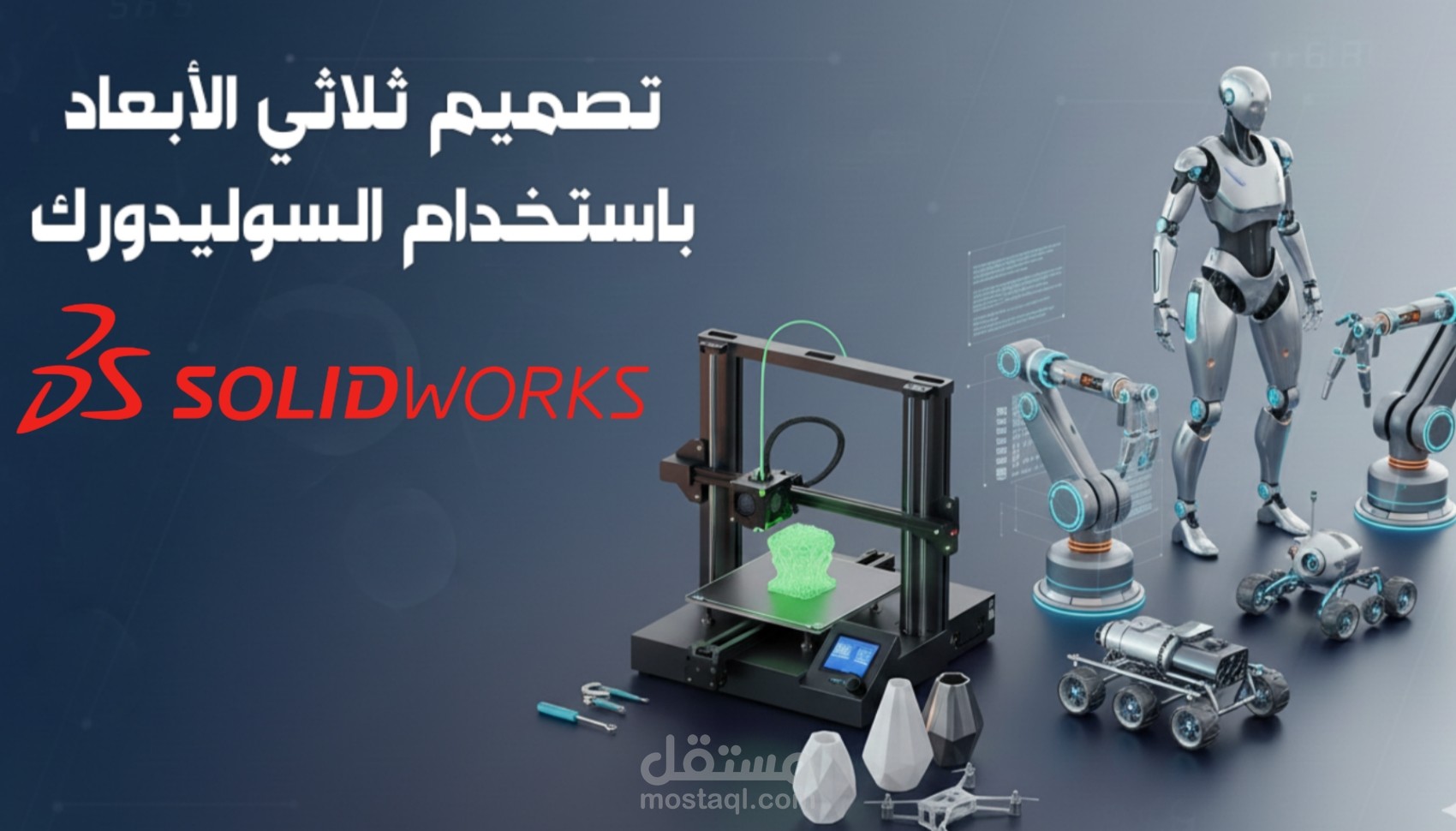 تصاميم هندسية لأجزاء إنشائية وقطع ميكانيكية