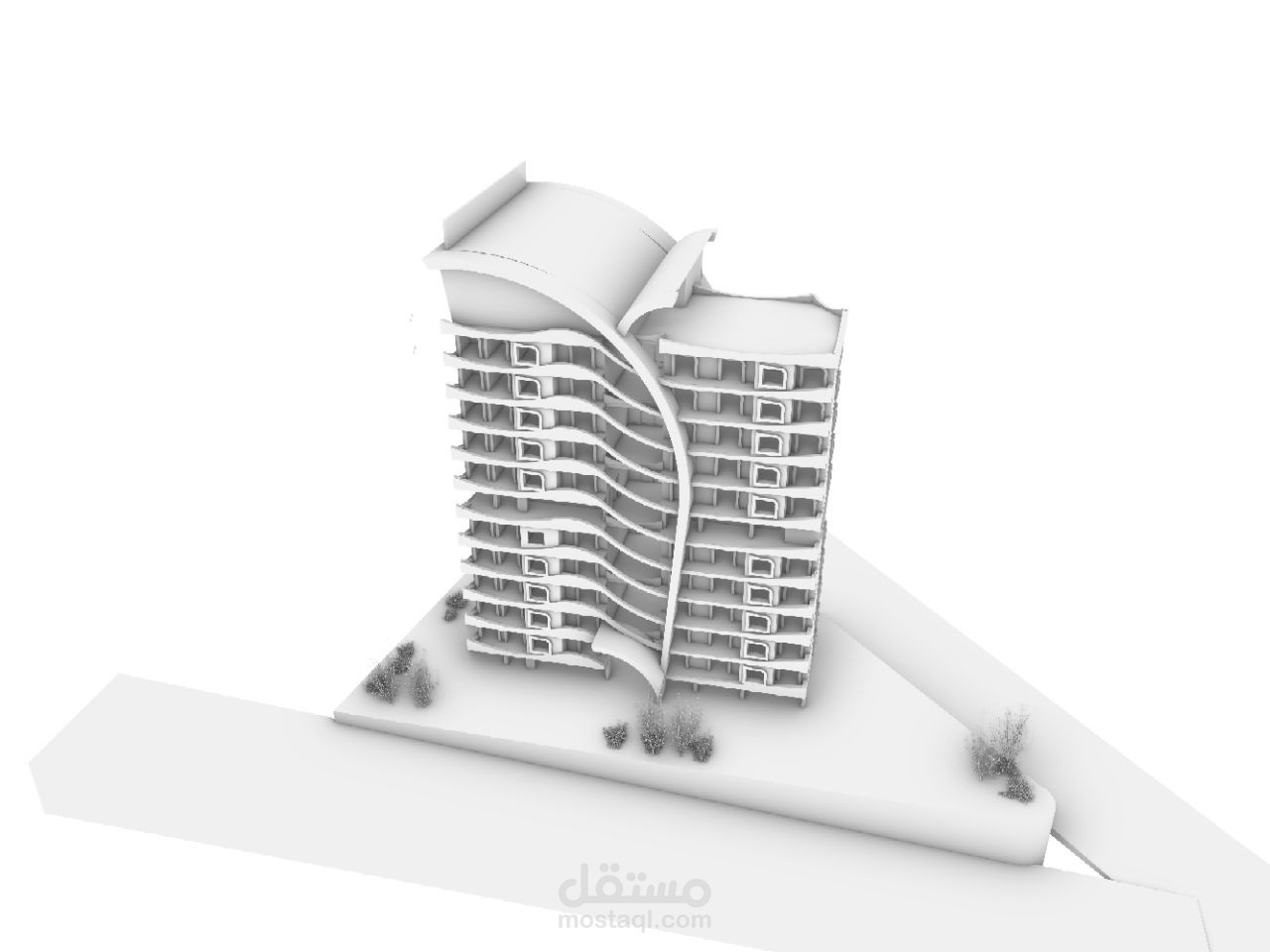 مشروع برجية سكنية من ١٥ طابق