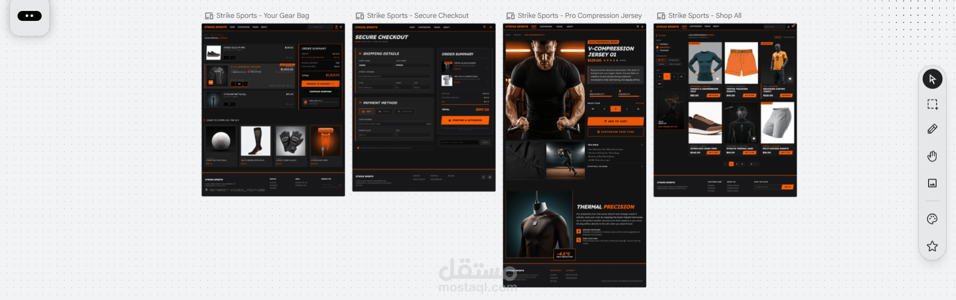 Strike Sports - منصة تجارة إلكترونية متطورة للملابس والمعدات الرياضية