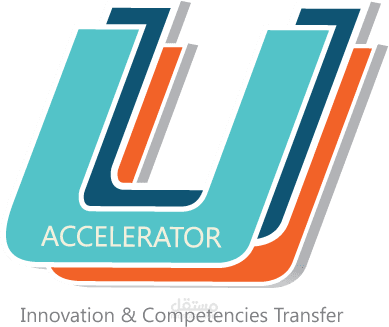 هوية و لوقو لشركة U accelerator خدمات تأطير المشاريع المجددة