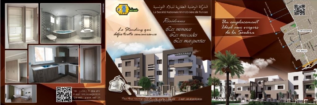 تصميم و انجاز بروشير حاملة لقرص CD خاصة بمشروع معماري