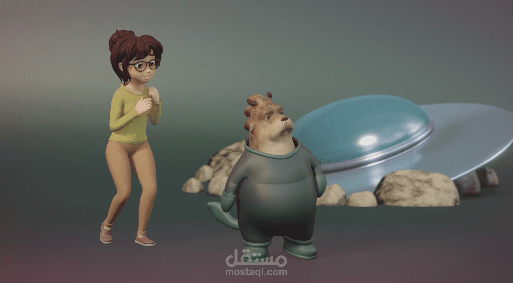 فيديو كرتوني للأطفال – تحريك شخصيات وتعابير وجه