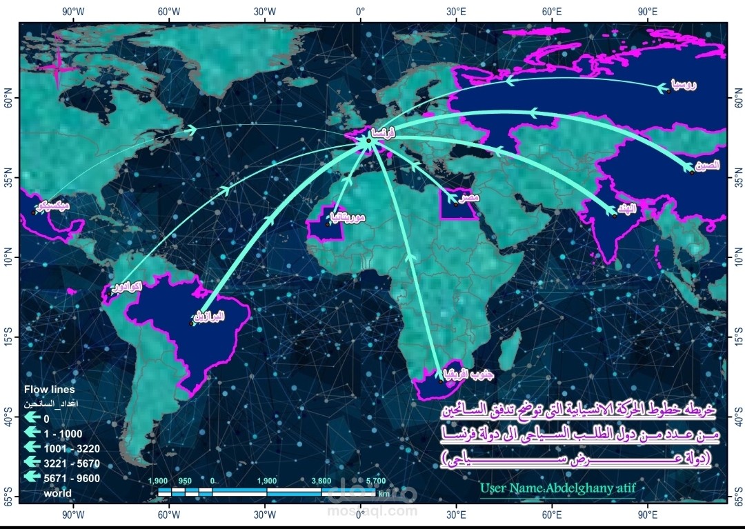 Flow line map