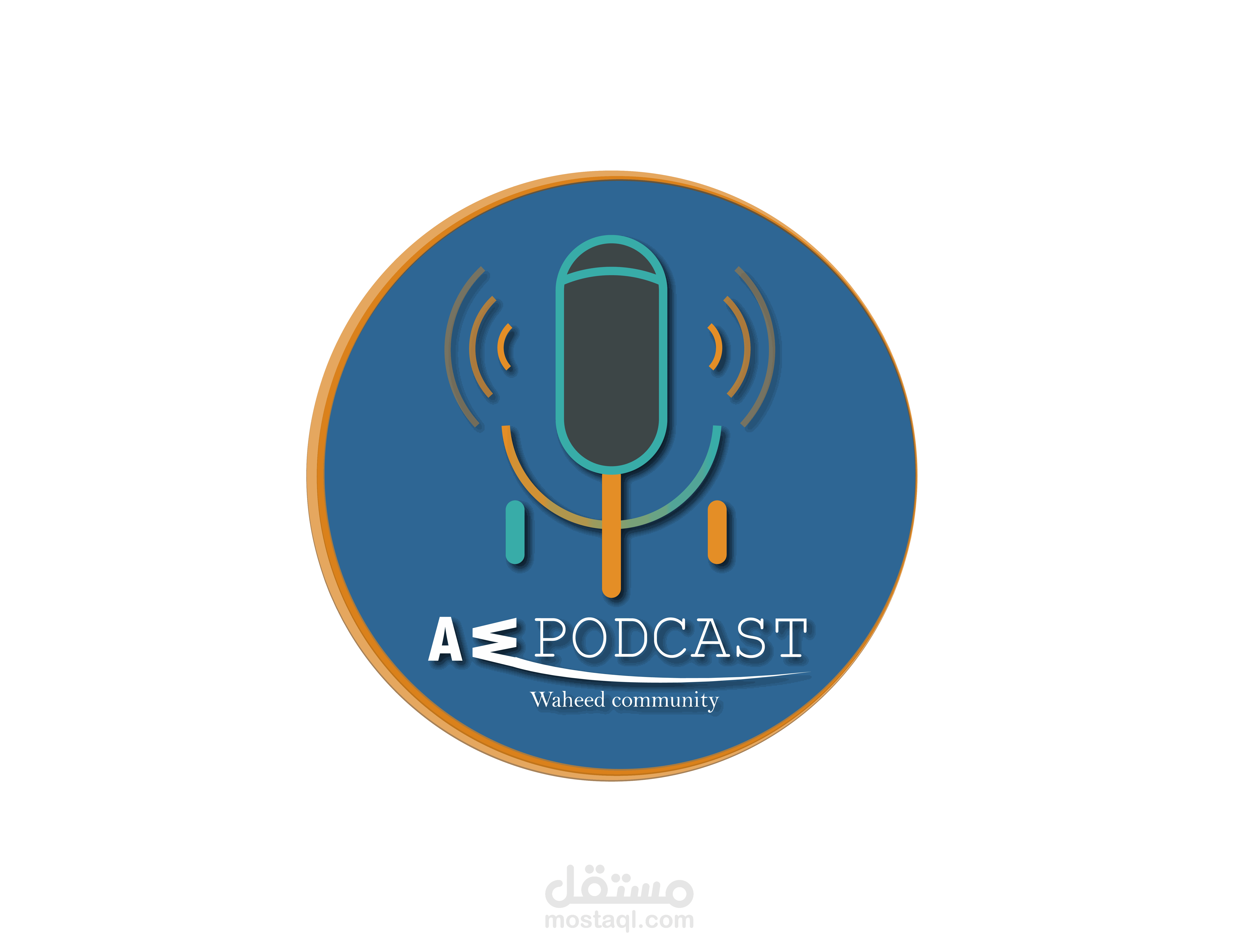 تصميم شعار لشخص يقوم بعمل تسجيل صوتي voice over