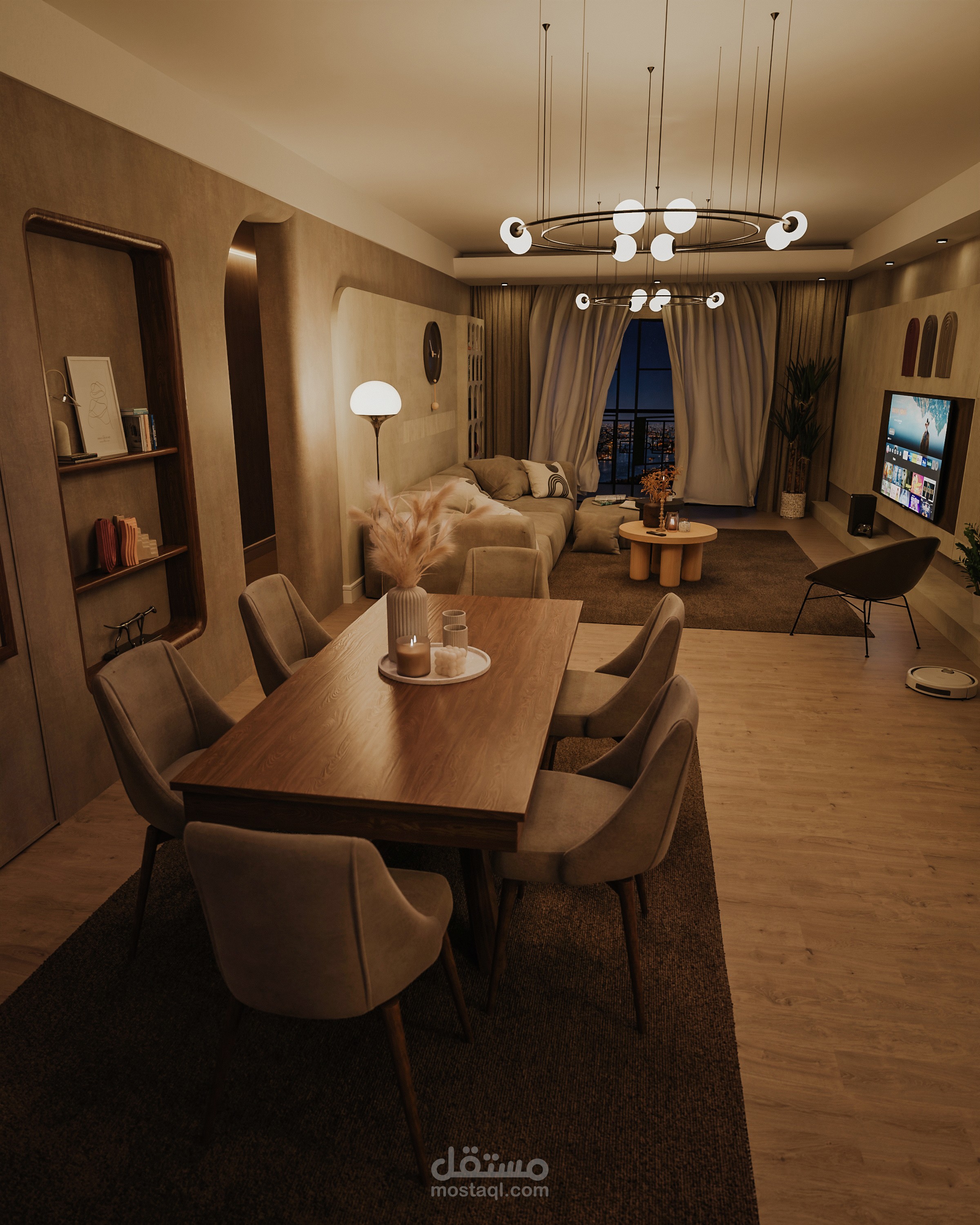 A modern living room interior