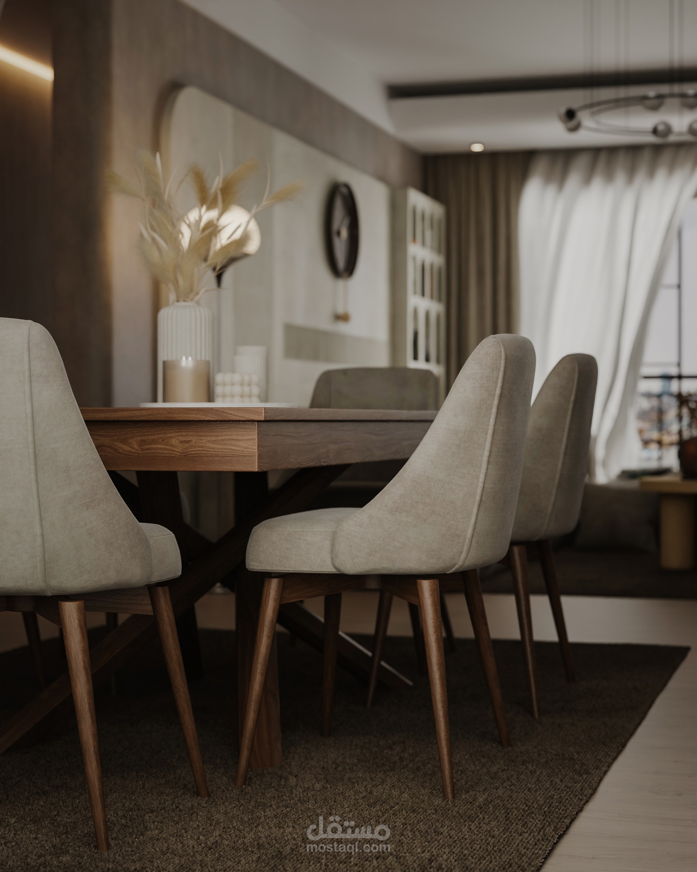 modern interior design, cozy living room