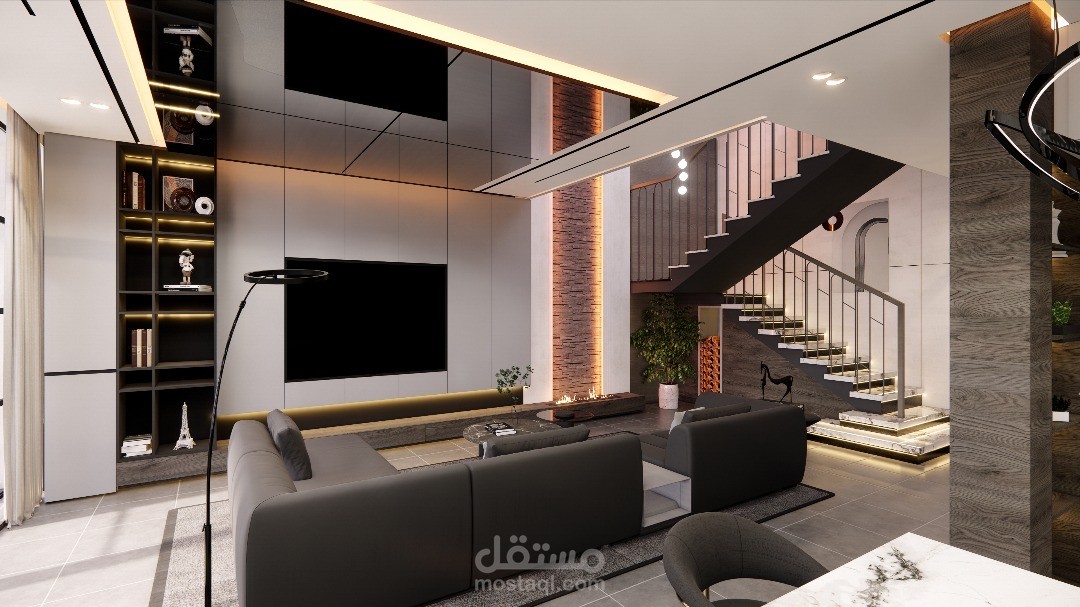 تصميم ثلاثي ابعاد و واجها و تصميم داخلي