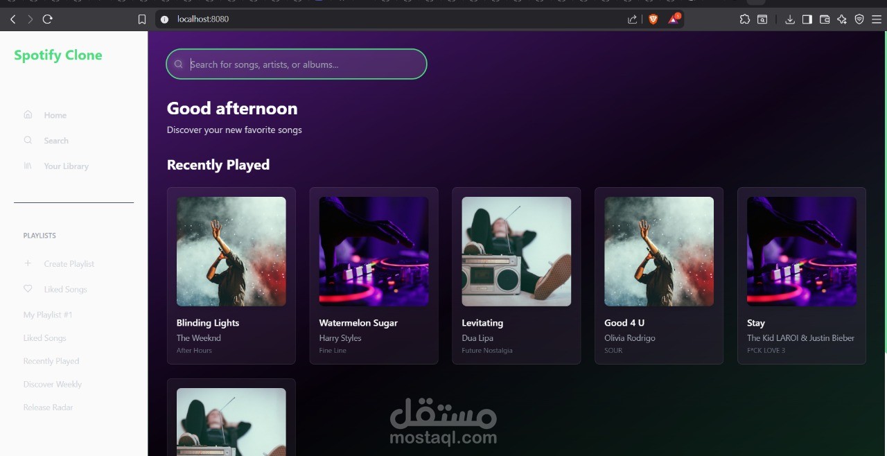 spotify clone