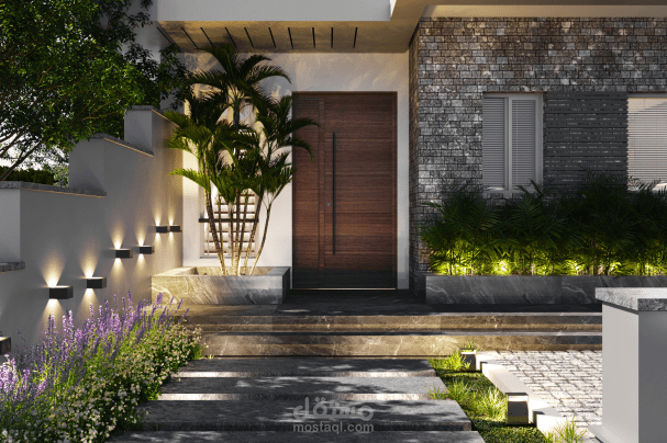تصميم خارجي | مدخل فيلا Villa Entrance
