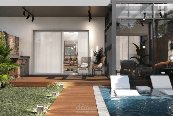 تصميم خارجي | لاند سكيب & غرفة زجاجية Glass House