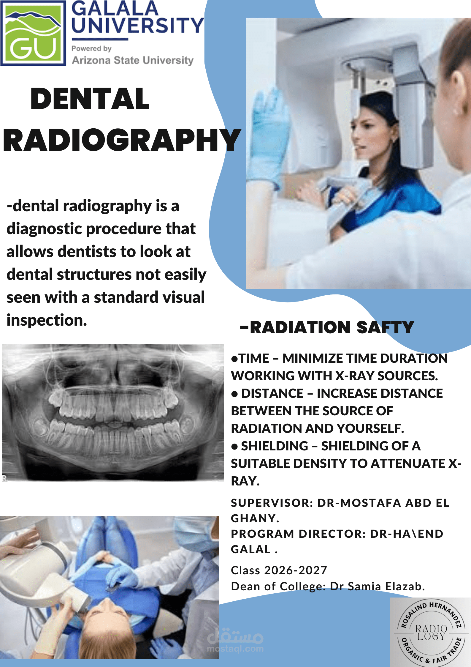 Radiation safety and Dental Radiography poster