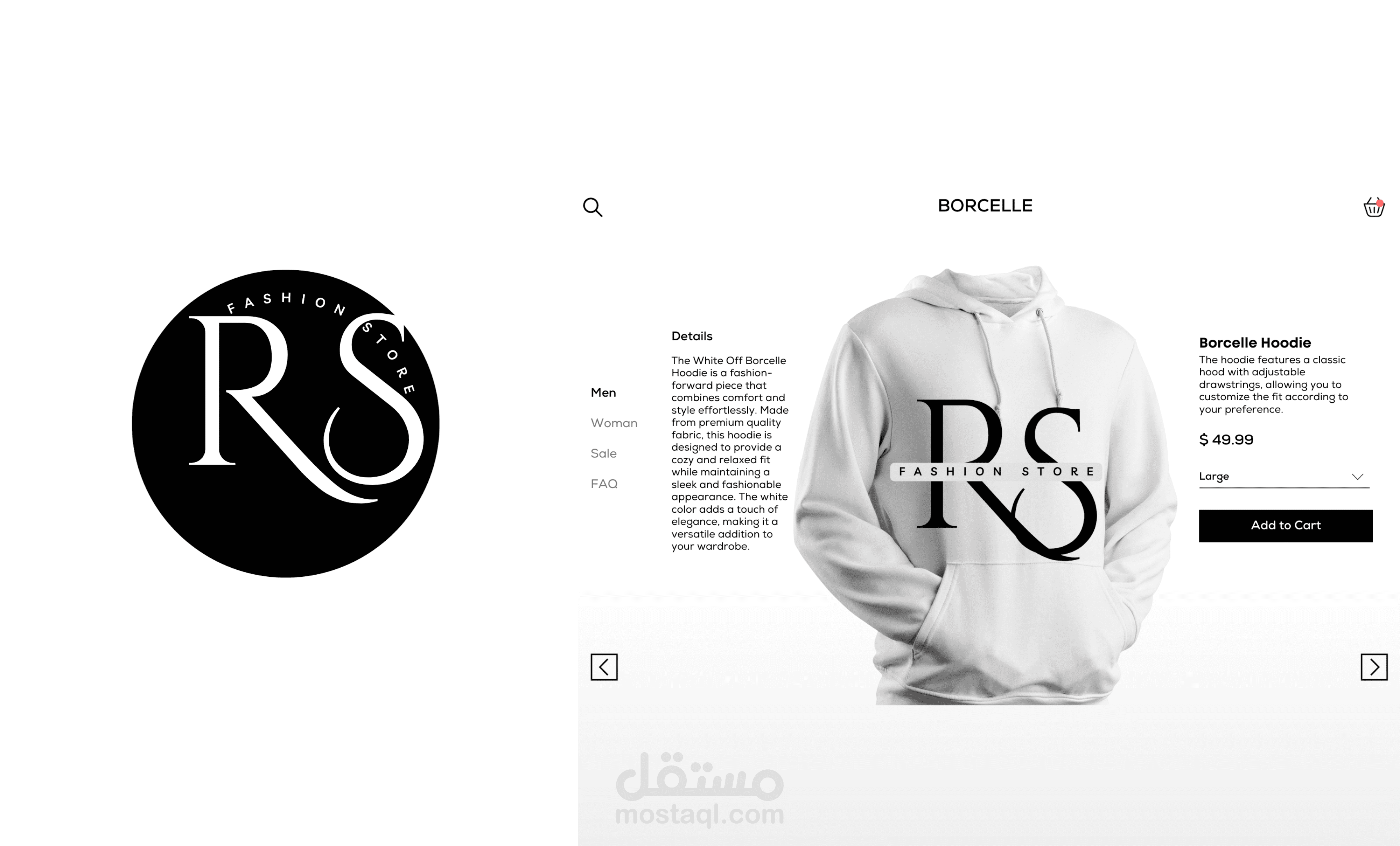 شعار لشركه ازياء و تصميمMOCKUPلمنتجات الشركه وتصميم فديو MOCKUP