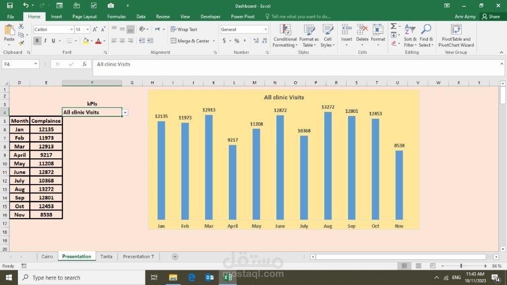 محلل بيانات باستخدام Excel