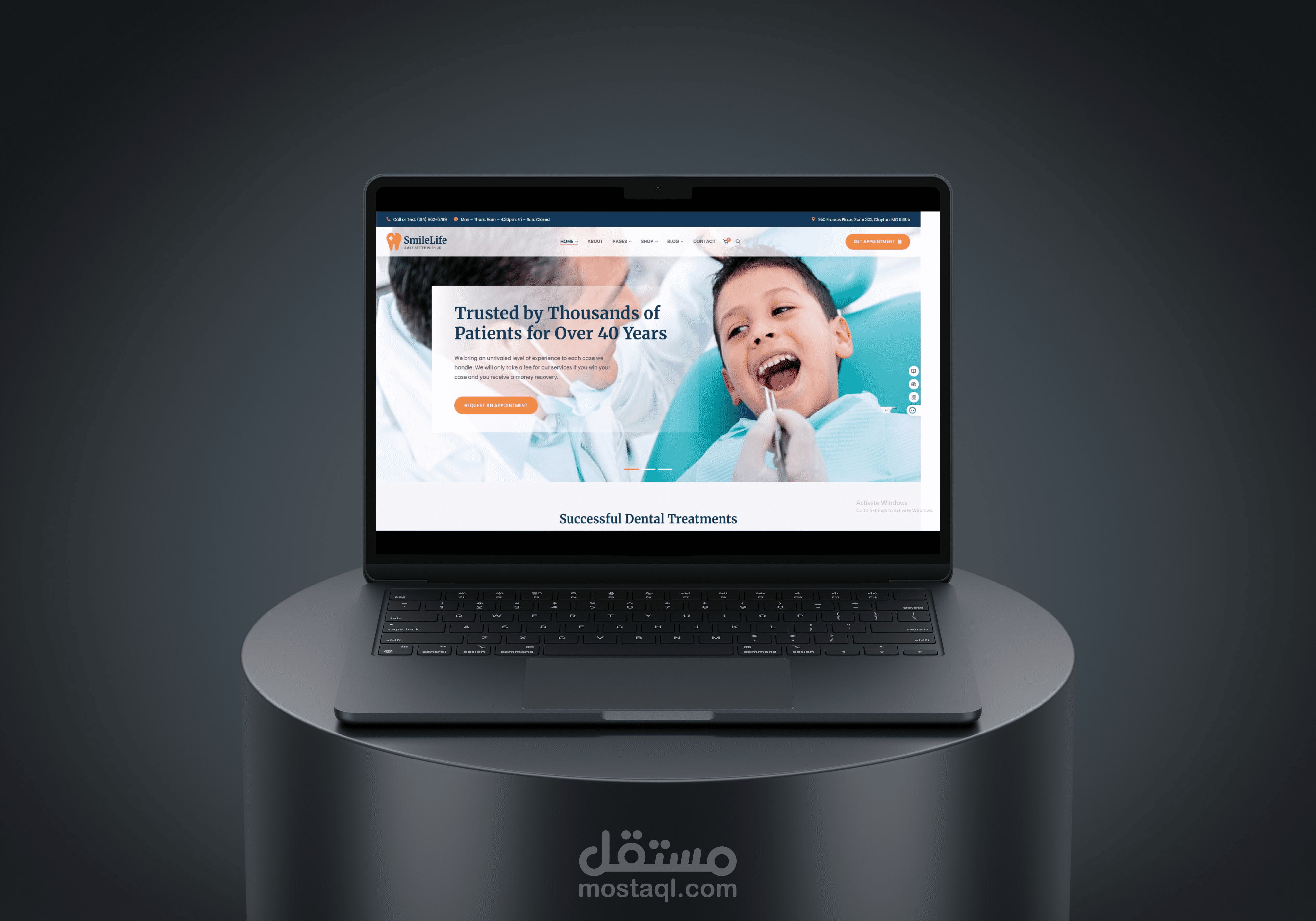 تصميم موقع تعريفي لعيادة أسنان – تجربة مريحة تبني الثقة مع المريض