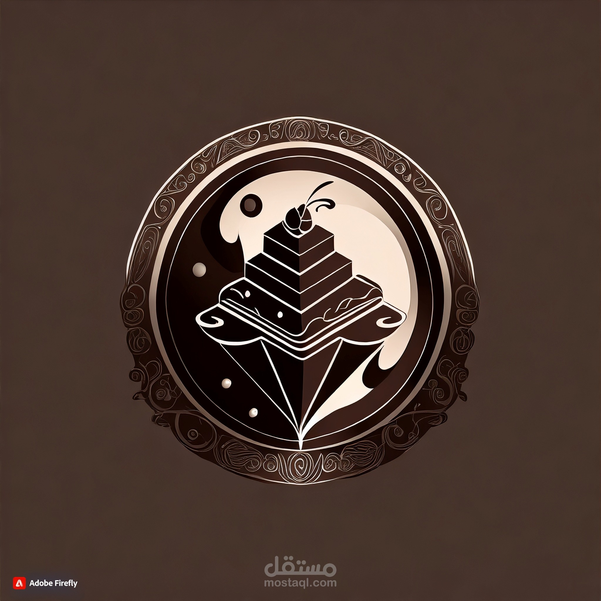 تصميم شعار لمتجر شوكولاتة فاخرة