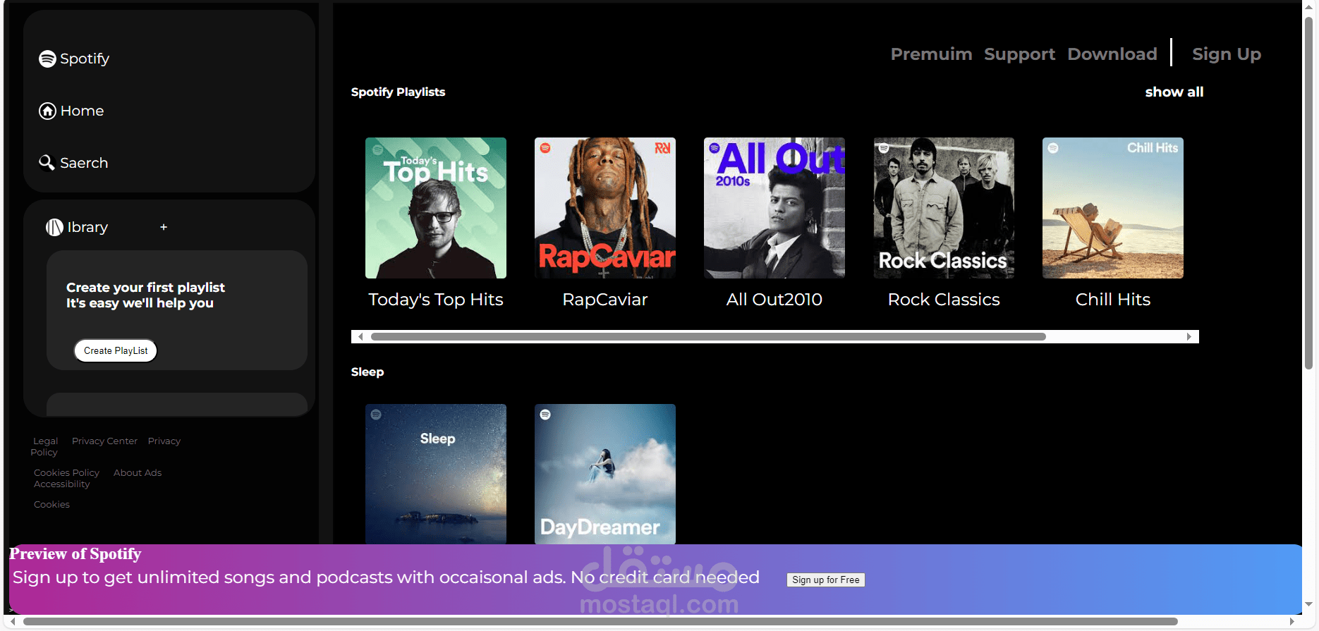 إنشاء نسخة مشابهة لـ Spotify باستخدام HTML و CSS**