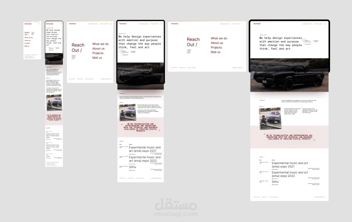 BrandCapital: web design