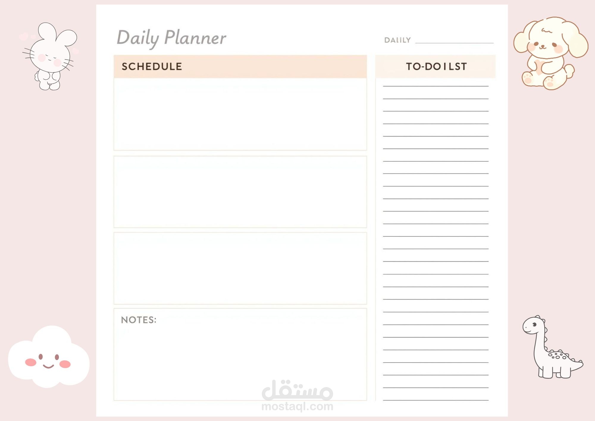 planner layout