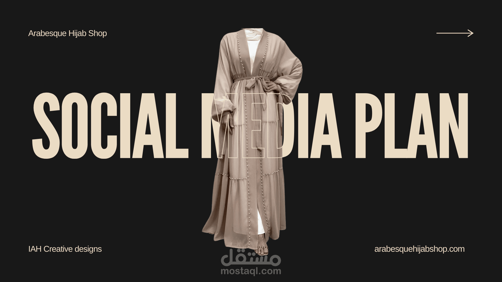 انشاء خطة لاطلاق حملات على السوشيال ميديا لمتجر بيع ملابس محجبات