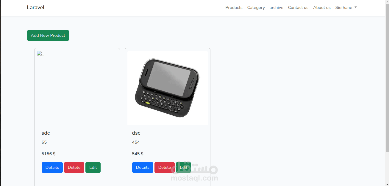 Laravel Website