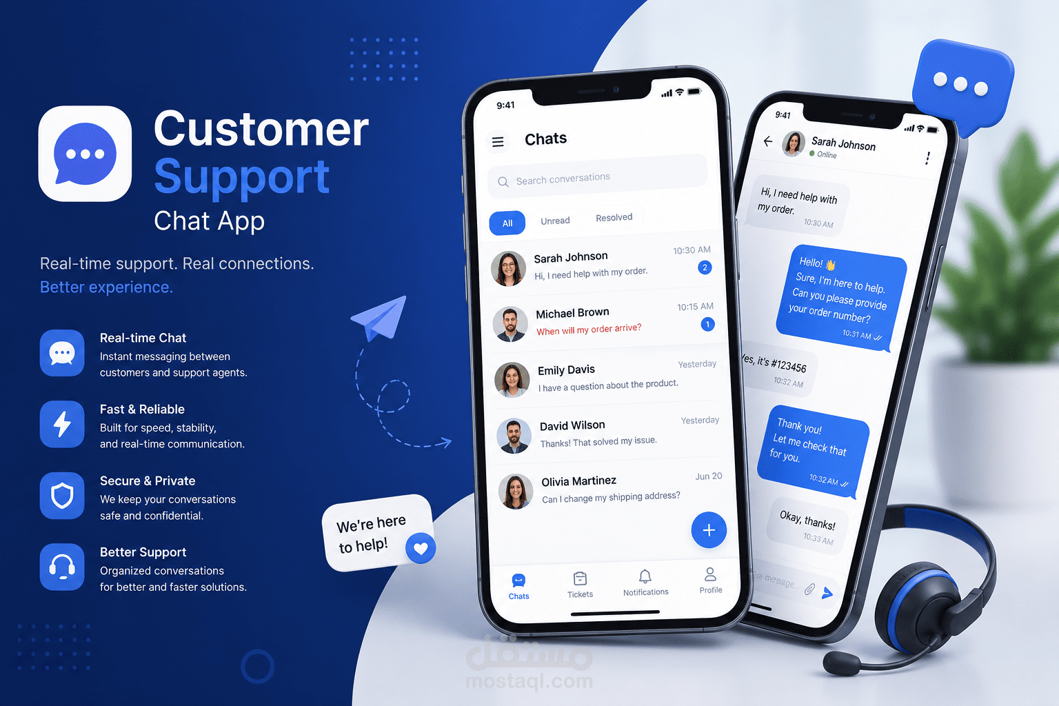Customer Support Chat Application